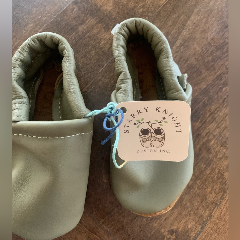 Starry Knight baby moccasins